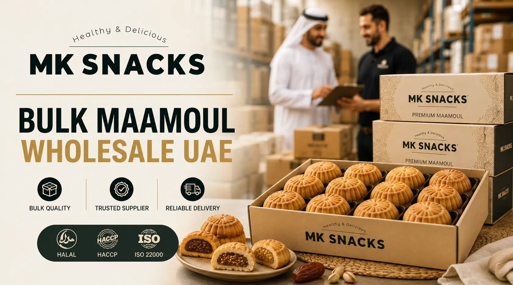 Premium bulk maamoul wholesale in UAE